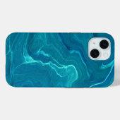 Zee Green Agate Marble Abstraction Case-Mate iPhone Case (Achterkant (horizontaal))
