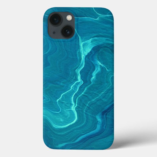 Zee Green Agate Marble Abstraction Case-Mate iPhone Case (Achterkant)