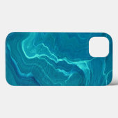 Zee Green Agate Marble Abstraction Case-Mate iPhone Case (Achterkant (horizontaal))