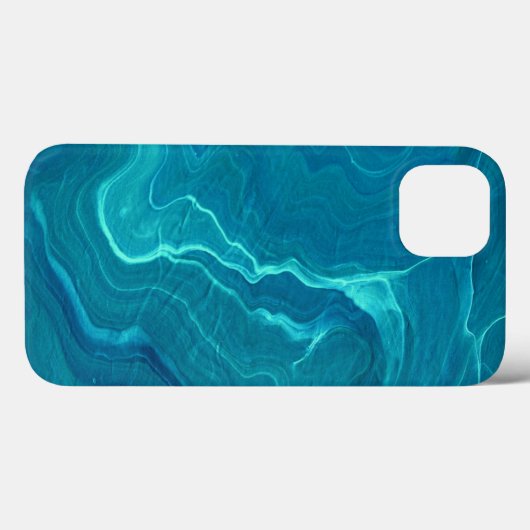 Zee Green Agate Marble Abstraction Case-Mate iPhone Case (Achterkant (horizontaal))