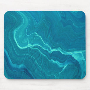 Zee Green Agate Marble Abstraction Muismat
