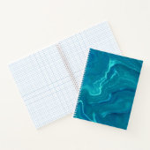 Zee Green Agate Marble Abstraction Notitieboek (Binnen)