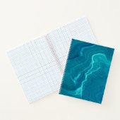 Zee Green Agate Marble Abstraction Notitieboek (Binnen)