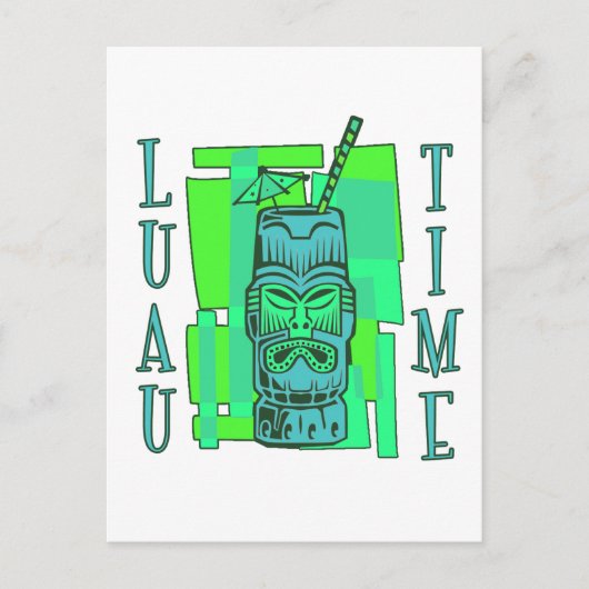 Zee Green & Blue Luau Briefkaart (Voorkant)