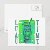 Zee Green & Blue Luau Briefkaart (Voorkant / Achterkant)