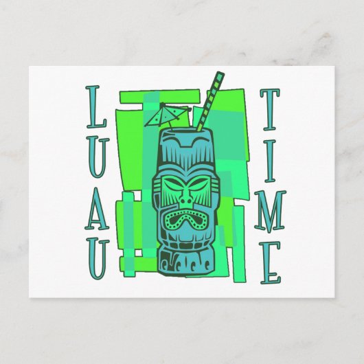 Zee Green & Blue Luau Briefkaart (Voorkant)