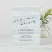 Zee Green Bridesmaids Brunch Invitation Kaart (Staand voorkant)