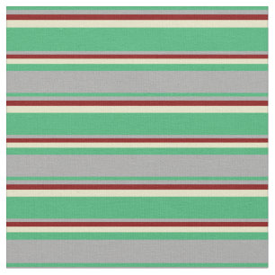Zee Green, Dark Grey, Maroon en Bleke Goldenrod Stof