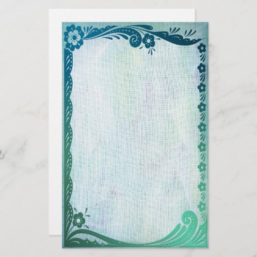 Zee Green Fantasy Briefpapier (Voorkant / Achterkant)