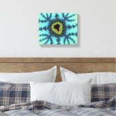 Zee Green Fractal Canvas Afdruk (Insitu (Slaapkamer))