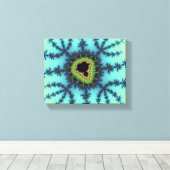 Zee Green Fractal Canvas Afdruk (Insitu (Houten vloer))