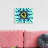 Zee Green Fractal Canvas Afdruk (Insitu (Woonkamer))
