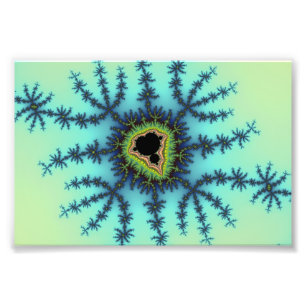 Zee Green Fractal Foto Afdruk