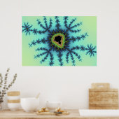 Zee Green Fractal Poster (Keuken)