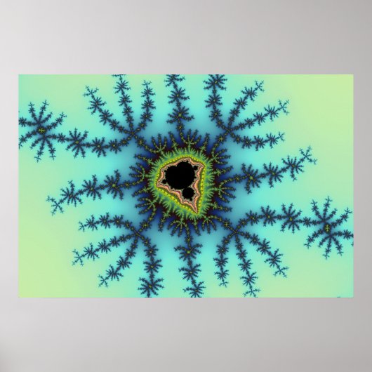 Zee Green Fractal Poster (Voorkant)