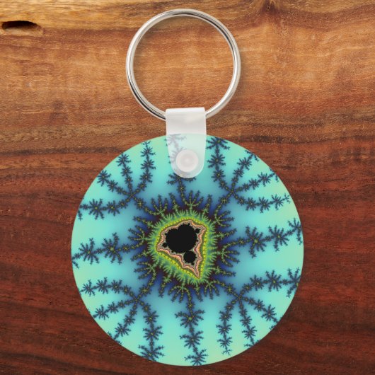 Zee Green Fractal Sleutelhanger (Voorkant)