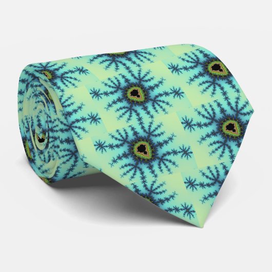 Zee Green Fractal Stropdas (Opgerold)