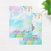 Zee Green Holographic Glitter Drift Logo Visitekaartje (Bureau)