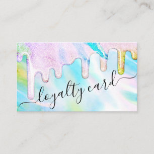Zee Green Holographic Thick Glitter Druppelt Loyal Klantenkaartje