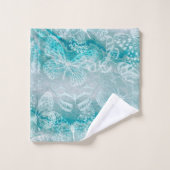 Zee Green Marble Butterflies Bad Handdoek (Wasdoekje)