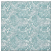 Zee Green Marble Butterflies Stof (Swatch)