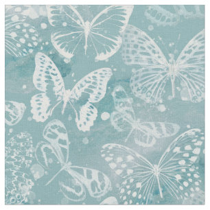 Zee Green Marble Butterflies Stof