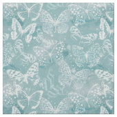 Zee Green Marble Butterflies Stof (Swatch)