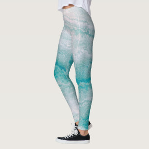 Zee Green Marble Texture Leggings