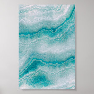 Zee Green Marble Texture Poster