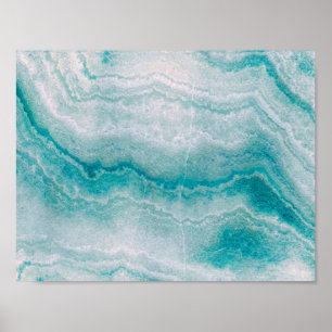 Zee Green Marble Texture Poster