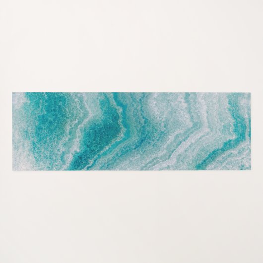 Zee Green Marble Texture Yogamat (Achterkant (horizontaal))