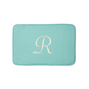 Zee Green Monogrammed Plush Bath Mat