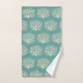 Zee Green Ocean Coral Badkamer Handdoek Set (Handdoek)