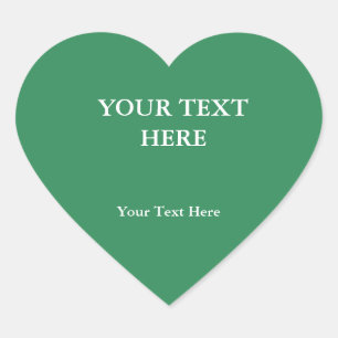 Zee Green Plain Elegant Modern minimalist Hart Sticker