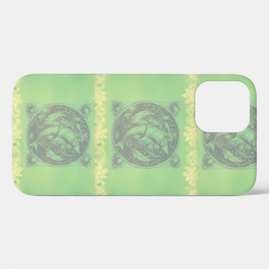Zee Green Vissen iPhone Case (Achterkant (horizontaal))