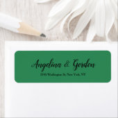 Zee Green Wedding Professional Elegant Handwriting Etiket (Insitu)