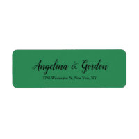 Zee Green Wedding Professional Elegant Handwriting