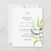 Zee Groen Blauw Tropisch Blauwbruine Longbruiloft (Voorkant)