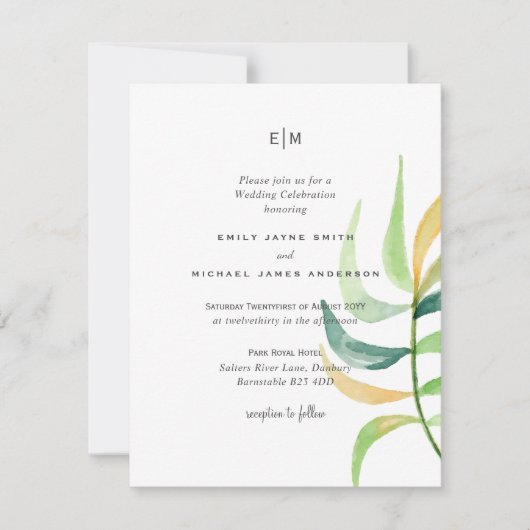 Zee Groen Blauw Tropisch Blauwbruine Longbruiloft (Voorkant)