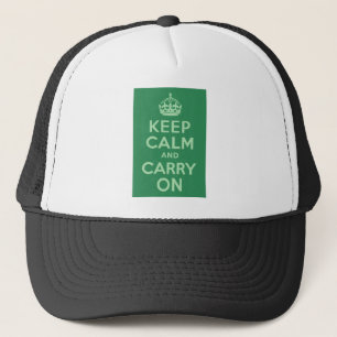 Zee Groen Blijf kalm en ga verder Trucker Pet