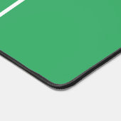 Zee Groen Drie Verticale Slanke Witte Strepen Bureaumat (Hoek)