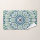 Zee Groen en Blauw Kust Mandala Patroon Bad Handdoek (Handdoek)