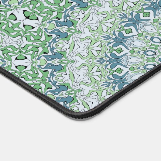 Zee Groen en Blauw Kust Mandala Patroon Bureaumat (Hoek)