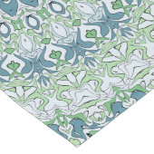 Zee Groen en Blauw Kust Mandala Patroon Lange Tafelloper (Hoek)