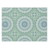 Zee Groen en Blauw Kust Mandala Patroon Tafelkleed (Voorkant (Horizontaal))