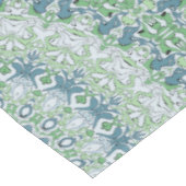 Zee Groen en Blauw Kust Mandala Patroon Tafelkleed (Gekanteld)