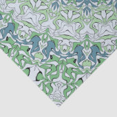 Zee Groen en Blauw Kust Mandala Patroon Tissuepapier (Detail)