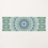 Zee Groen en Blauw Kust Mandala Patroon Yogamat (Voorkant (horizontaal))