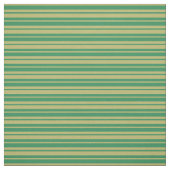 Zee groen en donker Khaki Lined Pattern Stof (Swatch)