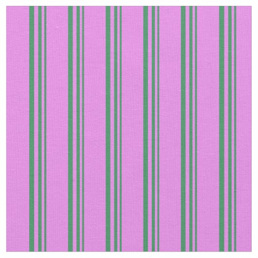 Zee Groen en Violet Striped/Lined Pattern Stof (Close Up)
